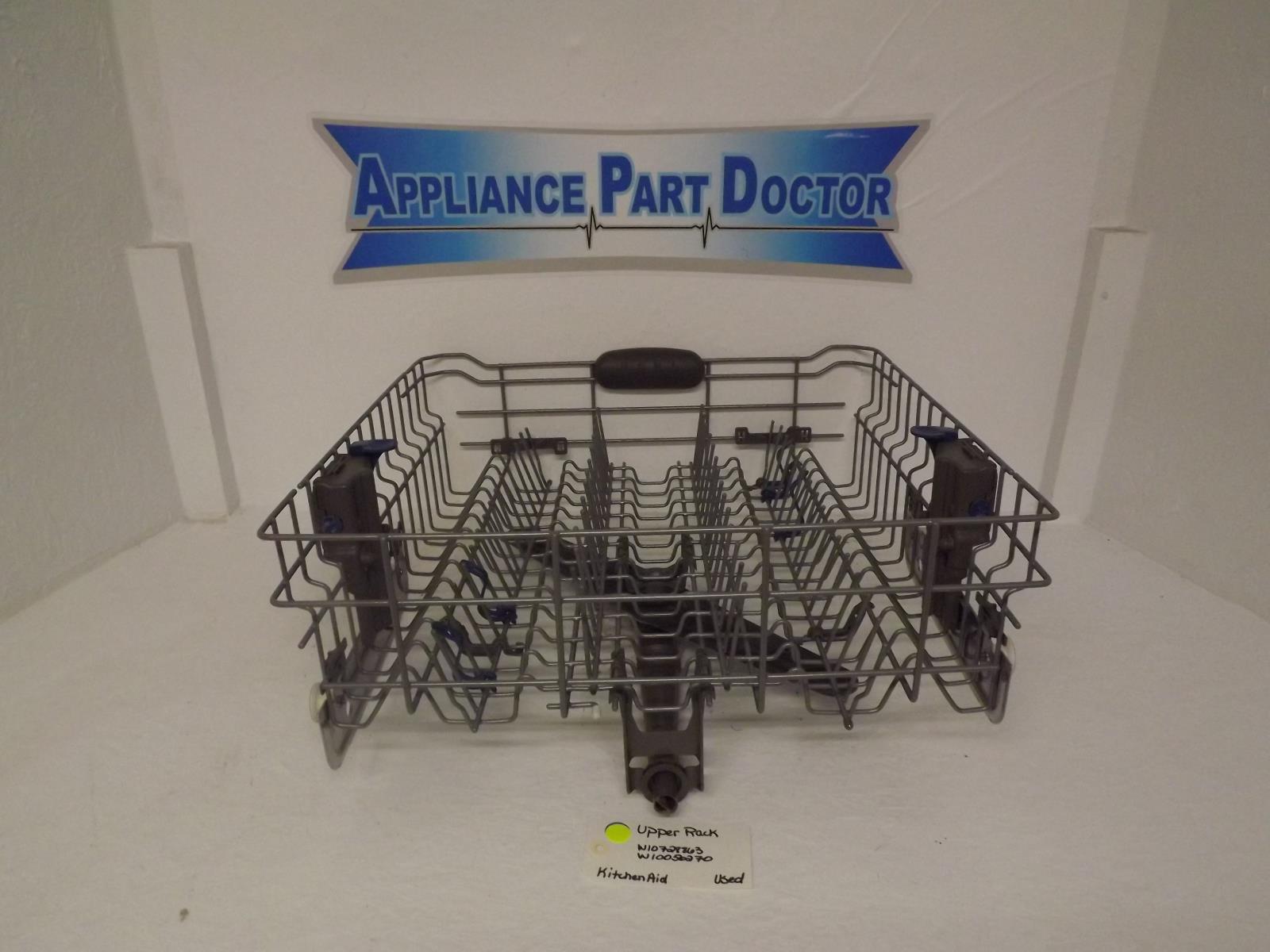 KitchenAid Dishwasher W10728863 W10056270 Upper Rack Used KitchenAid Dishwasher W10728863 W10056270 Upper Rack Used